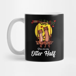 Cute Otter Half Couple Mug